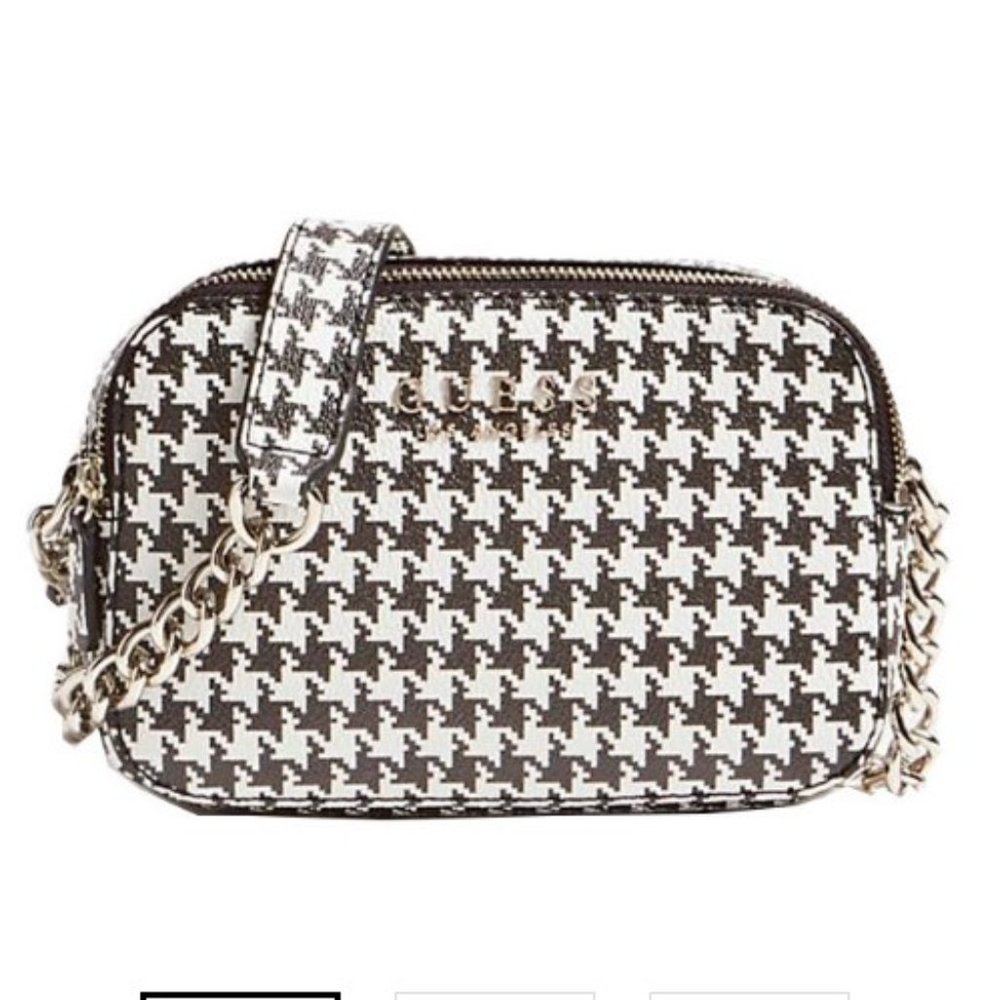 GUESS  houndstooth crossbody  NWT